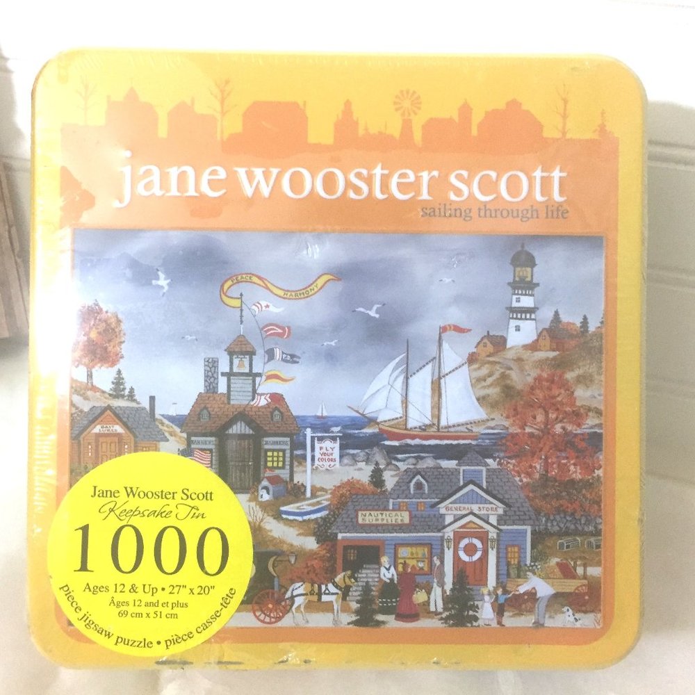 Jane Wooster Scott Puzzle in Keepsake Tin Sealed